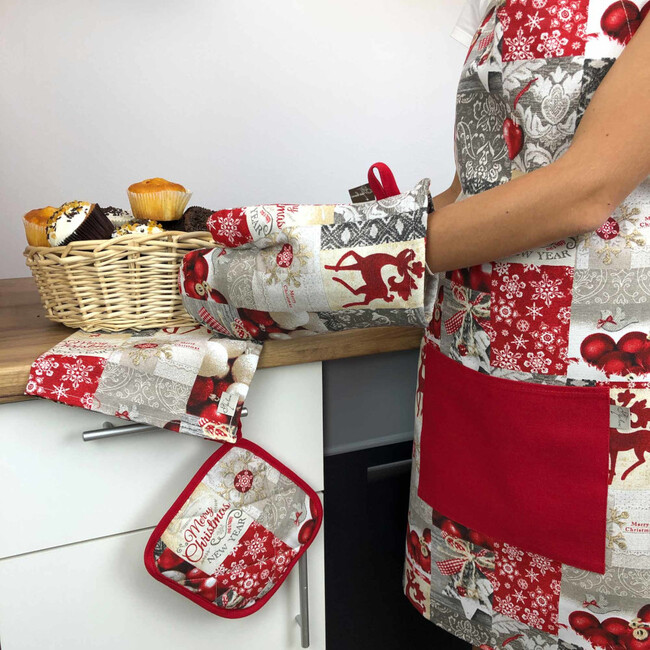 Christmas Charm, świąteczny fartuch kuchenny