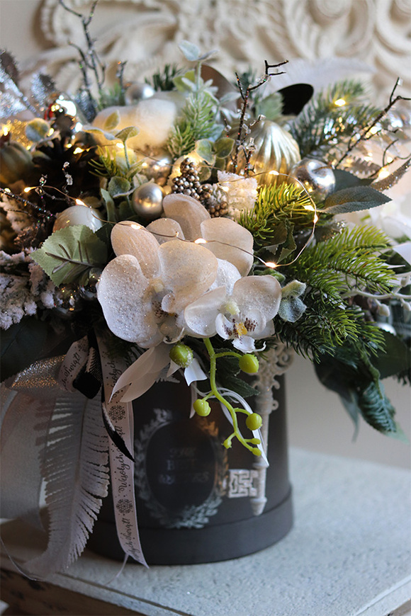 Glamour Winter, flowerbox świąteczny LED