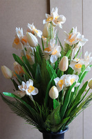 Morello Żonkile, wiosenny bukiet nagrobny we wkładzie