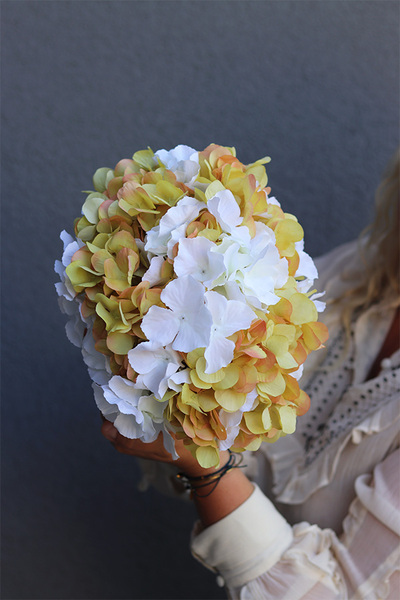 Hortensja Mini Bellin II, różowa kompozycja z kwiatów hortensji, wym.20x20x15cm
