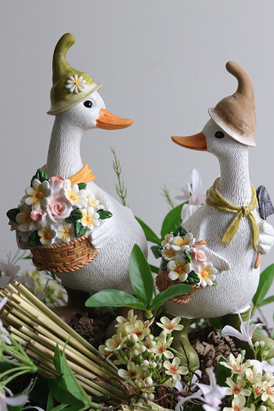 Kaczy Puch, stroik wielkanocny z kaczuszkami, wys.46cm