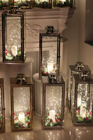 Angelo Christmas Silver, świąteczna dekoracja LED w lampionie