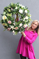 Nerra, duży wieniec nagrobny