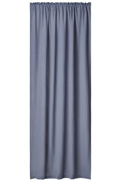 Muślin, zasłona z bawełny organicznej z tunelem, denim, szer.140cm