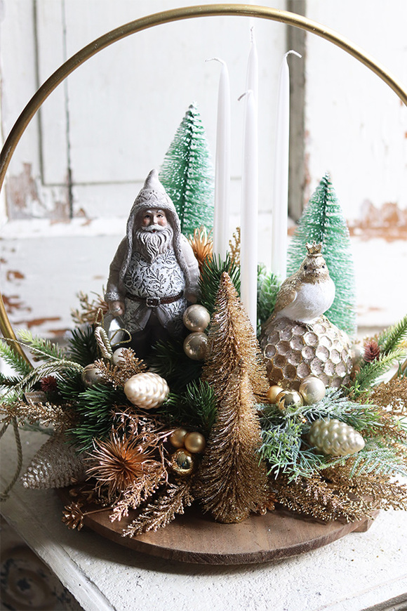 Miracolo Gold Ornamenti, stroik bożonarodzeniowy