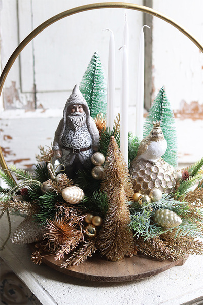 Miracolo Gold Ornamenti, stroik bożonarodzeniowy