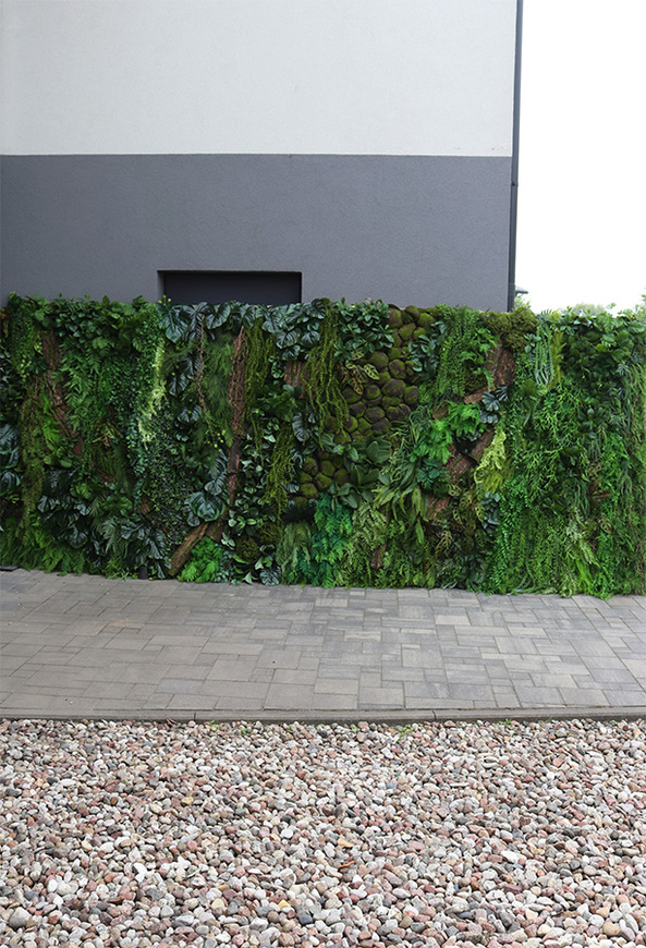 EcoGreen Wall, zielona ściana z roślin sztucznych panel