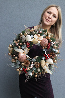 Goldira 3, bogaty wianek świąteczny