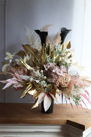 Mortario Kalia Lux 2 , nowoczesny bukiet nagrobny we wkładzie, wys.55cm