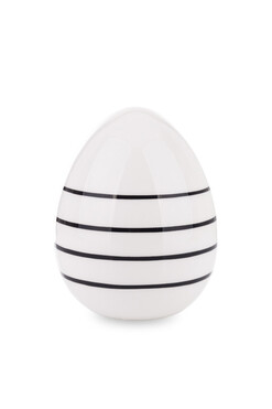 OD RĘKI Egg Stripes, jajko wielkanocne figurka w paski, wym.12x9cm 