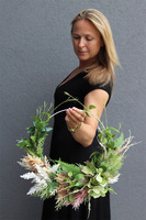 Boho Dega Subtelle, wianek na obręczy, śr.40cm