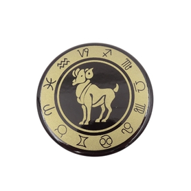 znak zodiaku Baran, magnes dekoracyjny, śr.6cm