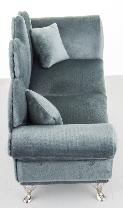 szkatułka / puzderko Florencja Serce Blue, wym. 15x25x10cm