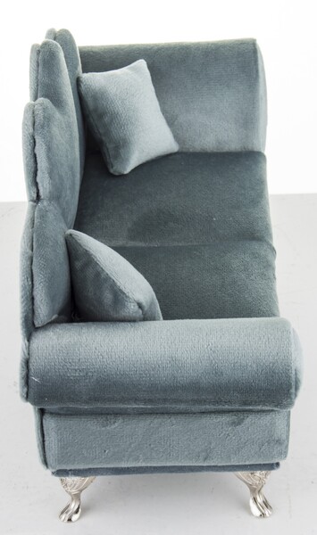 szkatułka / puzderko Florencja Serce Blue, wym. 15x25x10cm