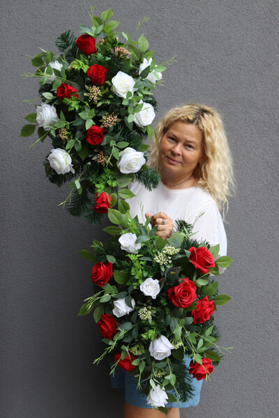 Sempre Poloniae, okazała wiązanka nagrobna patriotyczna	