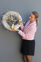 Skarabeusz, złoty wianek na drzwi, rozp.57cm