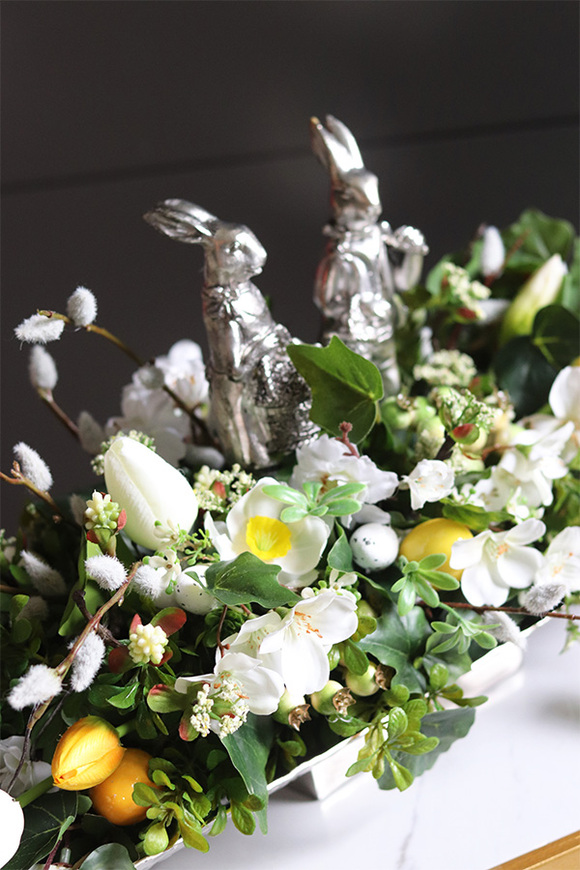 Longorita Silver, stroik wielkanocny na paterze