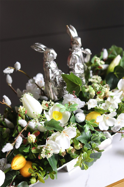 Longorita Silver, stroik wielkanocny na paterze