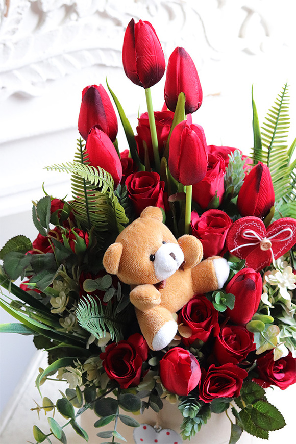 box kwiatowy Walentynkowy Dzień