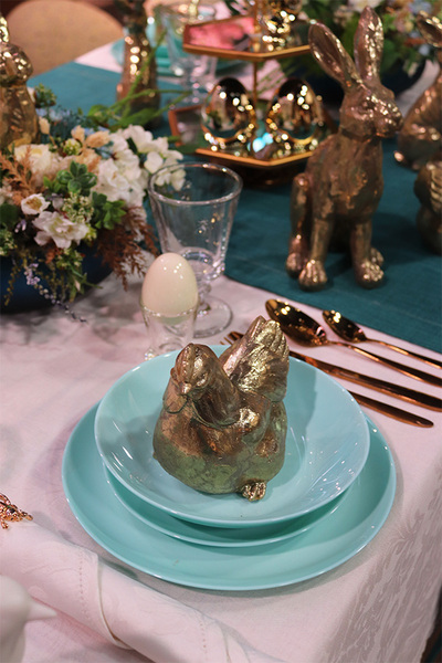 Divali, ceramiczny talerz deserowy, turkusowy, śr.19cm 