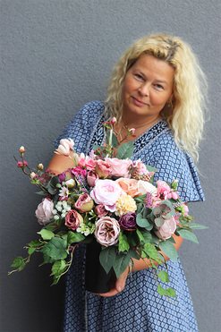 With Heart, bukiet nagrobny we wkładzie, dł.45cm