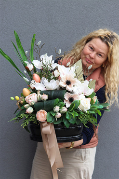 Magnifita Spring Premium, komplet dekoracji nagrobnych, kompozycja + bukiet