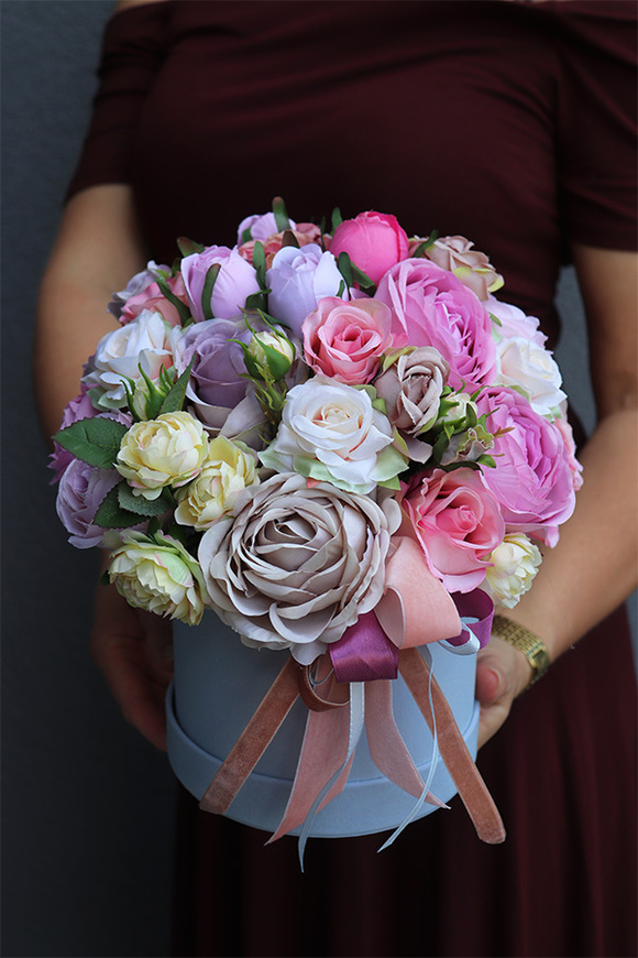 Cecilla 2, uroczy welurowy flowerbox