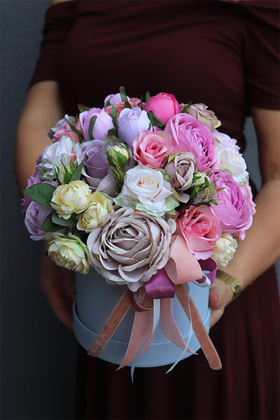 Cecilla 2, uroczy welurowy flowerbox