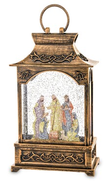 Christmas Charm, lampion szopka LED, B, wym.33x16,5x9cm