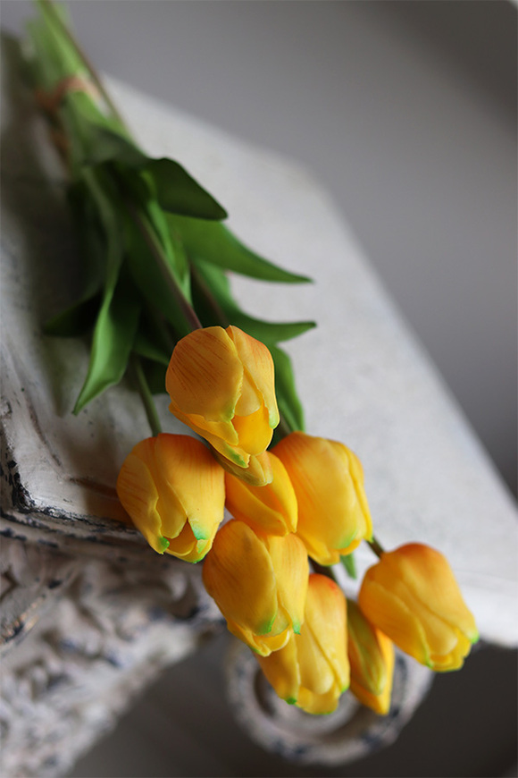 April New, bukiet tulipanów silikonowych Sunrise