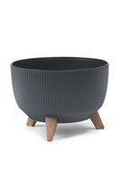 Roma Eco Jumper, osłonka doniczka na nóżkach, antracyt