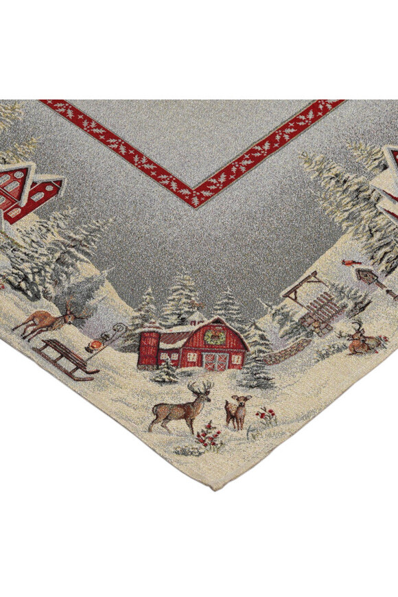 Red House, świąteczny obrus gobelinowy