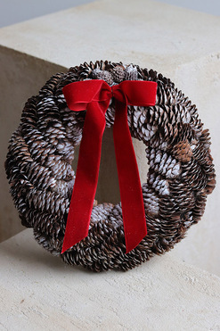 OD RĘKI Szyszkowo Velveti, dekoracyjny wianek z szyszek, śr.20cm