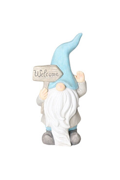 Garden Gnome, krasnal ogrodowy, niebieski, wys.49.5cm