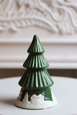 OD RĘKI Simple Winter, choinka figurka świąteczna, zielona B, wys.16cm 