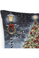 Choinka w Mieście, poszewka gobelinowa dwustronna, 45x45cm