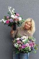 Pamięć 2, zestaw dekoracji nagrobnych, kompozycja + bukiet