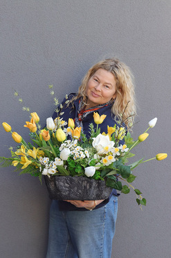 Volcan Amirano, komplet dekoracji nagrobnych, kompozycja+bukiet