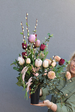 OD RĘKI Tulippo England, wiosenny bukiet do wazonu, dł.