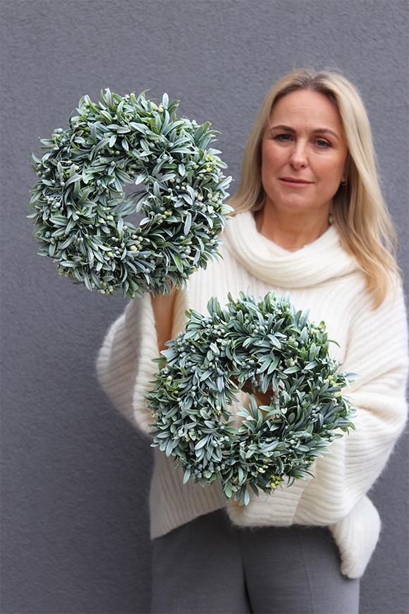 Housemania, zimowy wianek zielony