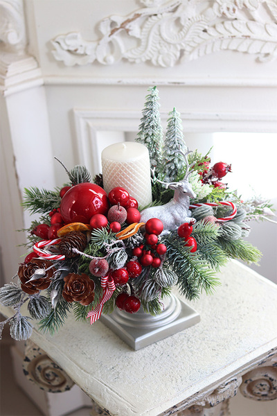 Leśny Poranek, adwentowy stroik na nodze