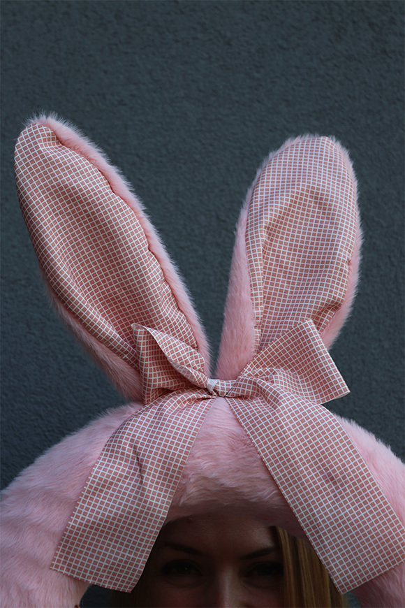 Słodki Króliczek, wianek zawieszka na drzwi