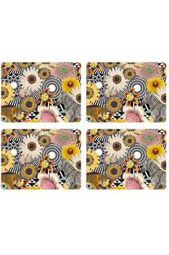 Floral Jungle, podkładki korkowe, duże, 4szt 