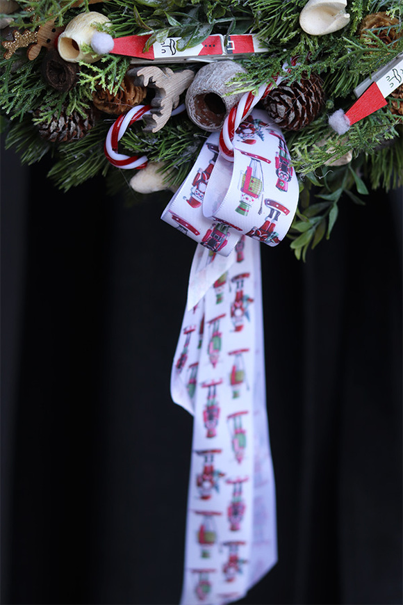 Bujany Konik, wysokiej jakości bożonarodzeniowy wianek, śr.38cm