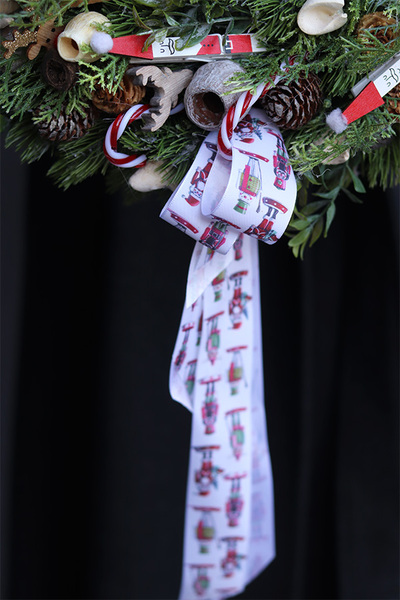 Bujany Konik, wysokiej jakości bożonarodzeniowy wianek, śr.38cm