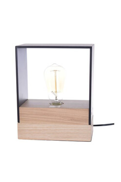 City, lampa stołowa z żarówką ozdobną, wym.20x11x25cm