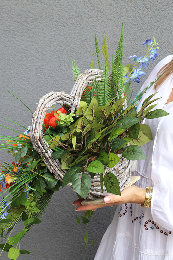 Serce Orangelia, kompozycja nagrobna z sercem