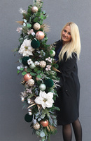 girlanda bożonarodzeniowa, Winter Greena, dł.170cm