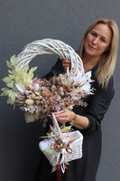 Piaskowa Wielkanoc, dekorowany koszyczek wielkanocny