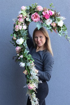 kwiatowa girlanda wiosenna Carmen 2, dł.180cm 